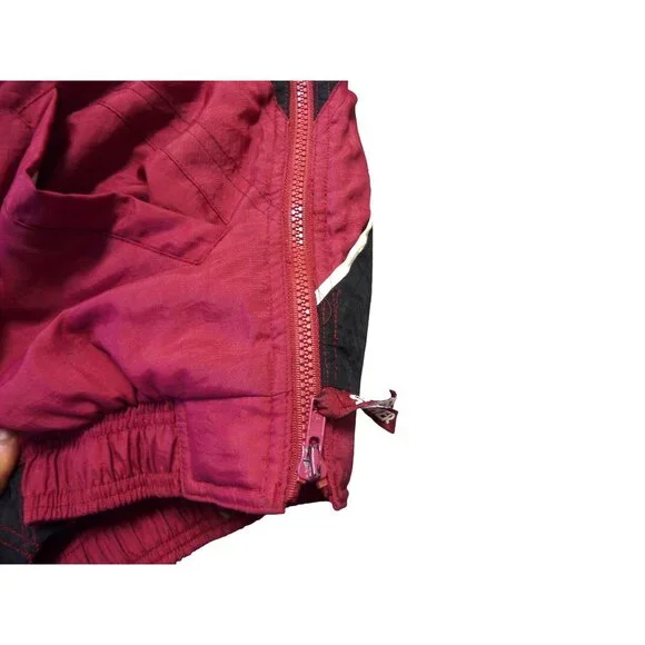 Arkansas Razorbacks 90s Starter Jacket w/hood NCAA Football Size L vintage